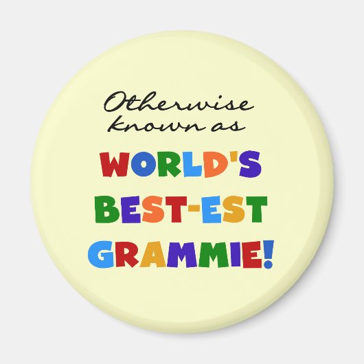Andernfalls als die besten Grammie-Geschenke bezei Magnet (Vorne)