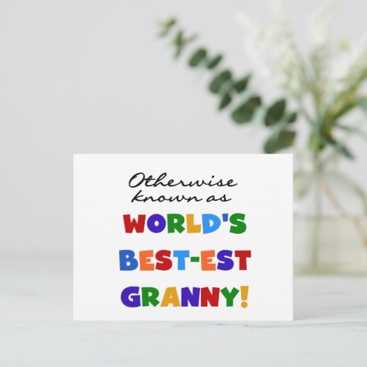 Andernfalls als die besten Granny-Geschenke bezeic Postkarte (Stehend Vorderseite)