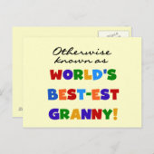 Andernfalls als die besten Granny-Geschenke bezeic Postkarte (Vorne/Hinten)