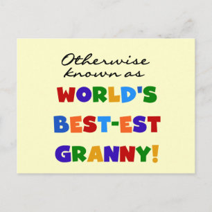 Andernfalls als die besten Granny-Geschenke bezeic Postkarte