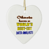 Andernfalls bekannt als bestest Datenanalytiker Keramik Ornament (Rechts)