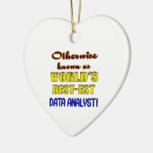 Andernfalls bekannt als bestest Datenanalytiker Keramik Ornament (Links)