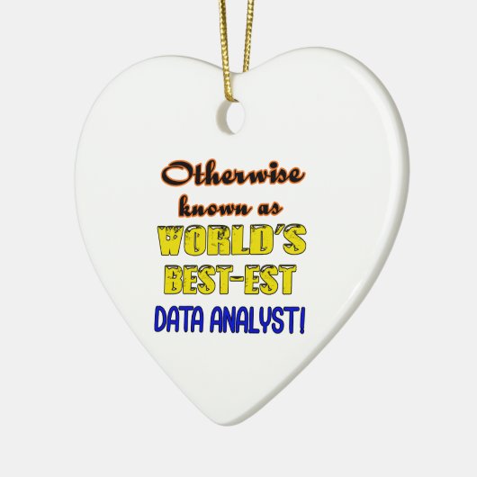 Andernfalls bekannt als bestest Datenanalytiker Keramik Ornament (Links)