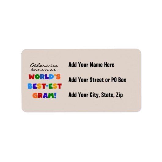 Andernfalls bekannt als der adressaufkleber (Vorne)