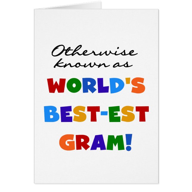 Andernfalls bekannt als der Gut-est-Gramm-Geschenk (Vorne)