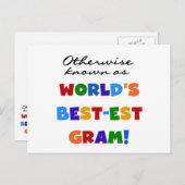 Andernfalls bekannt als der postkarte (Vorne/Hinten)