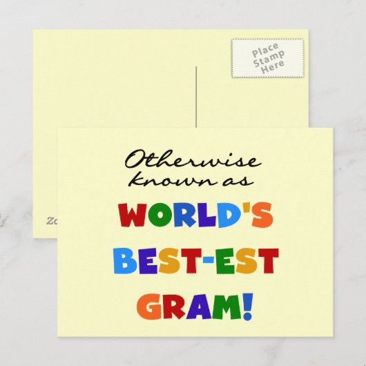 Andernfalls bekannt als der postkarte (Vorne/Hinten)