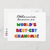 Andernfalls bekannt als Geschenke der Postkarte (Vorne/Hinten)