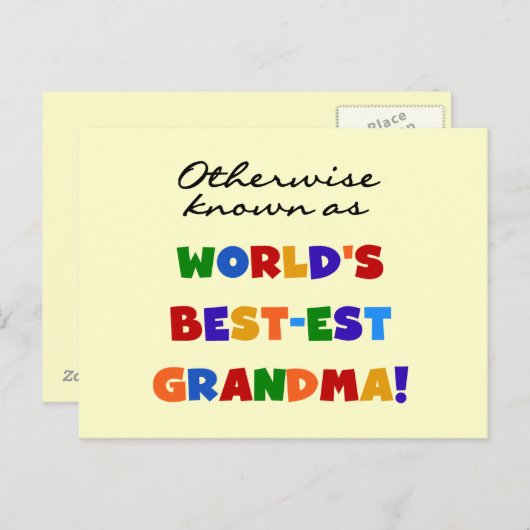 Andernfalls bekannt als Geschenke der Postkarte (Vorne/Hinten)