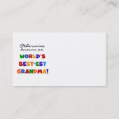 Andernfalls bekannt als Geschenke der Visitenkarte (Rückseite)