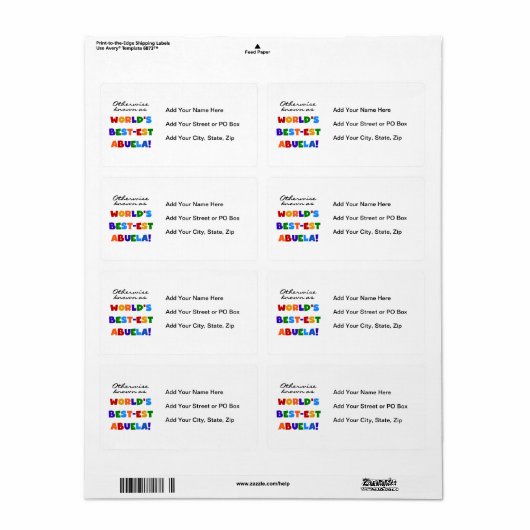 Andernfalls bekannt als Geschenke Gut-est Abuela (Vorne)