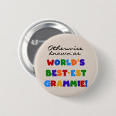 Andernfalls bekannt als Geschenke Gut-est Grammie Button (Vorne & Hinten)