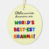 Andernfalls bekannt als Geschenke Gut-est Granma Keramik Ornament (Links)