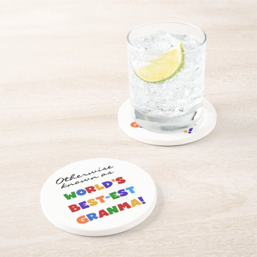 Andernfalls bekannt als Geschenke Gut-est Granma Sandstein Untersetzer (Seite)