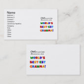 Andernfalls bekannt als Geschenke Gut-est Granma Visitenkarte (Vorne/Hinten)