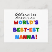 Andernfalls bekannt als Geschenke Gut-est Nanna Postkarte (Vorderseite)
