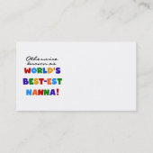 Andernfalls bekannt als Geschenke Gut-est Nanna Visitenkarte (Rückseite)