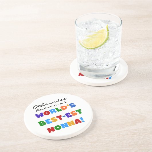 Andernfalls bekannt als Geschenke T-Shirts Gut-est Sandstein Untersetzer (Seite)