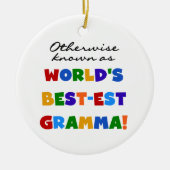 Andernfalls bekannt als T - Shirts Gut-est Gramma Keramikornament (Vorne)