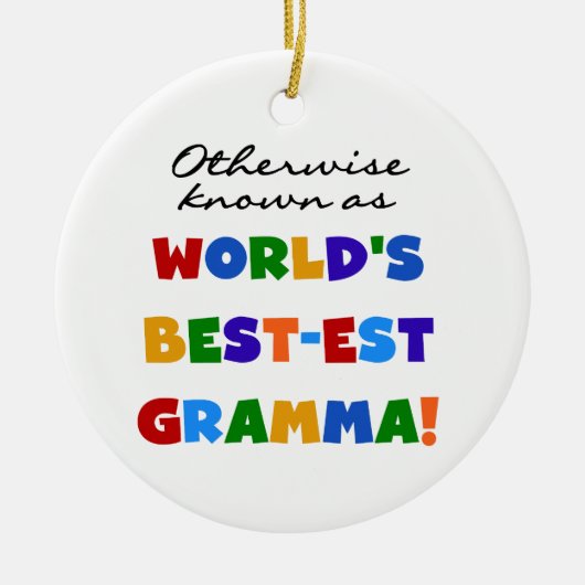 Andernfalls bekannt als T - Shirts Gut-est Gramma Keramikornament (Vorne)
