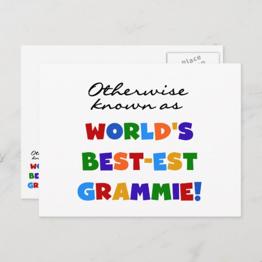 Andernfalls bekannt als T - Shirts Gut-est Grammie Postkarte (Vorne/Hinten)