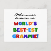 Andernfalls bekannt als T - Shirts Gut-est Grammie Postkarte (Vorderseite)