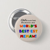 Andernfalls bekannt als T-Shirts Gut-est Memaw Button (Vorne & Hinten)