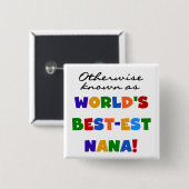 Andernfalls bekannt als T-Shirts Gut-est Nana Button (Vorne & Hinten)