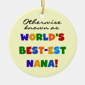 Andernfalls bekannt als T-Shirts Gut-est Nana Keramik Ornament (Vorne)