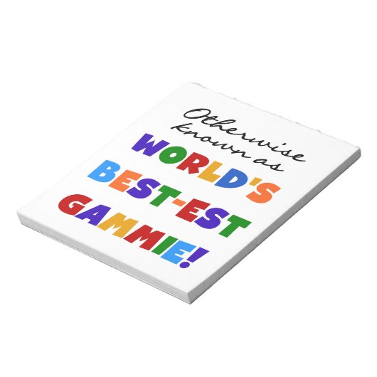 Andernfalls bekannte Geschenke für die beste Gammi Notizblock (Rotiert)