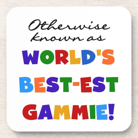 Andernfalls bekannte Geschenke für die beste Gammi Untersetzer (Vorderseite)