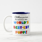 Andernfalls bekannte T - Shirts und Geschenke Zweifarbige Tasse (Links)