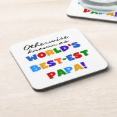 Andernfalls die bekanntesten Papa Tshirts und Gesc Getränkeuntersetzer (Linke Seite)