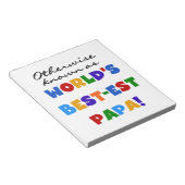 Andernfalls die bekanntesten Papa Tshirts und Gesc Notizblock (angewinkelt)