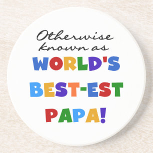 Andernfalls die bekanntesten Papa Tshirts und Gesc Sandstein Untersetzer