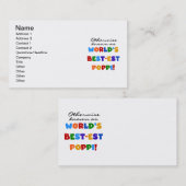 Andernfalls die bekanntesten Poppi-T - Shirt und - Visitenkarte (Vorne/Hinten)