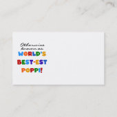 Andernfalls die bekanntesten Poppi-T - Shirt und - Visitenkarte (Rückseite)