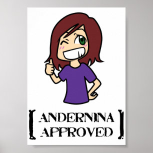 Andernina genehmigt poster