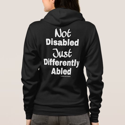 Anders abled hoodie (Rückseite)