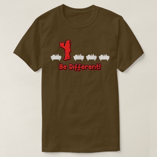 anders als Christkind anders witzig Weihnachtsmann T-Shirt (Design vorne)