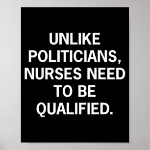 Anders als Liticians müssen Krankenschwestern qual Poster