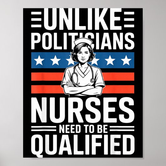 Anders als Liticians müssen Krankenschwestern qual Poster (Vorne)