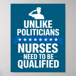 Anders als Liticians müssen Krankenschwestern qual Poster