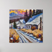 Anders Artistry - Das Bauernhaus auf der Straße Leinwanddruck (Vorderseite)