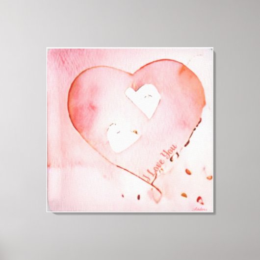 Anders Artistry "Floating Hearts" Leinwanddruck (Vorderseite)