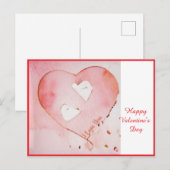 Anders Artistry - "Floating Hearts" Postkarte (Vorne/Hinten)