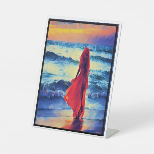 Anders Artistry *In die Waves eintauchen* Sockelschild (Vorderseite)