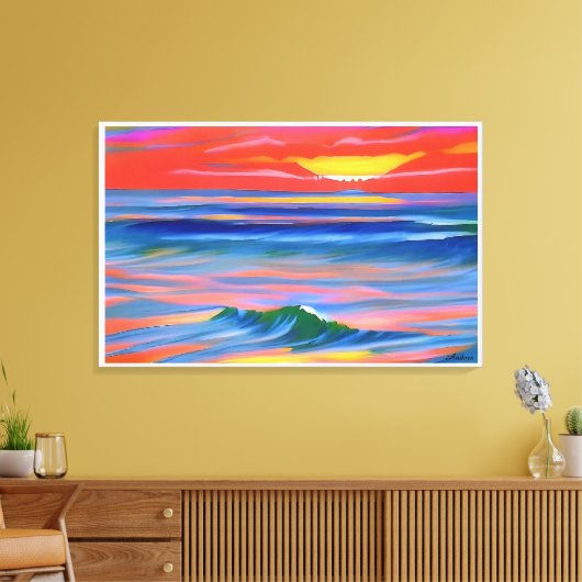 Anders Artistry* Italine Sunset 2* Leinwanddruck (Insitu (Wohnzimmer))
