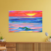 Anders Artistry* Italine Sunset 2* Leinwanddruck (Insitu (Wohnzimmer))