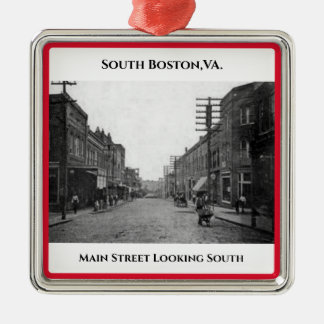 Anders Artistry*Main Street 1900*South Boston, VA. Ornament Aus Metall